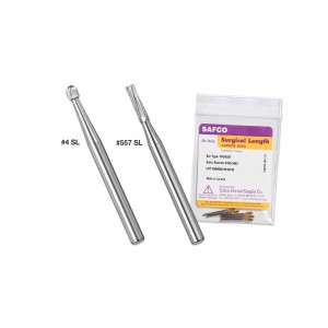 Surgical length bur #702 fg taper fissure crosscut 5/pack