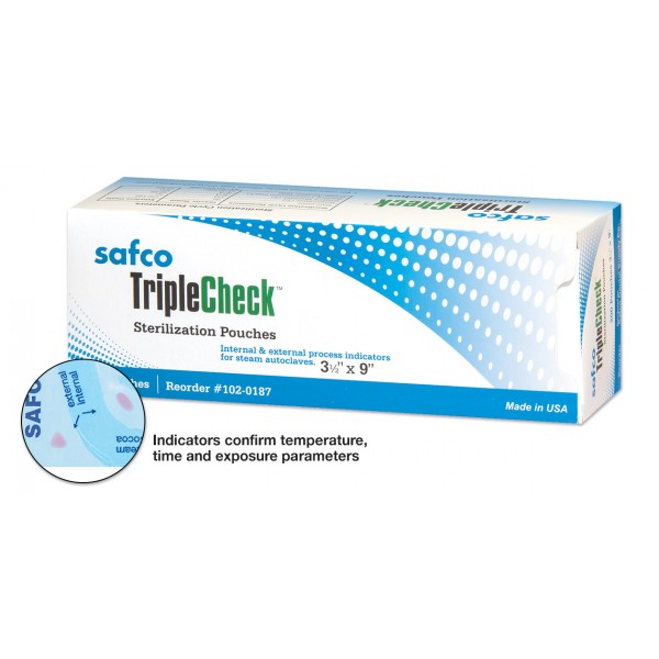 Triplecheck pouches 2-3/4 x 9 200/bo