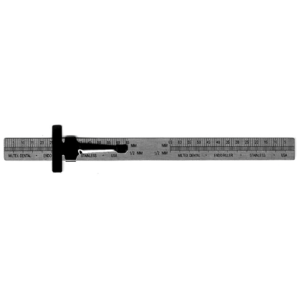 Endo Ruler 3" Right Hand (Reads Right to Left) Ea