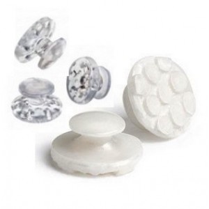 Esthetic Ceramic Bondable Buttons (White And Clear) 