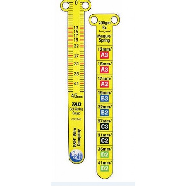 Tad Closed Coil Spring Measuring Gauge 20Pk (23907)