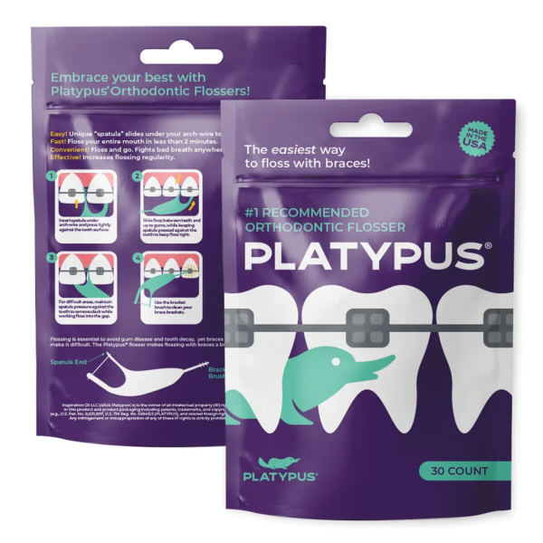Platypus Orthodontic Flossers for braces 30 count