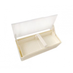 White Germicide Tray w/Clear Lid (ea)
