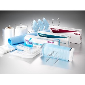 Crosstex Duo-Check® Sterilization Pouches , 6" x 10", Heat Seal, 200/bx, 10 bx/cs