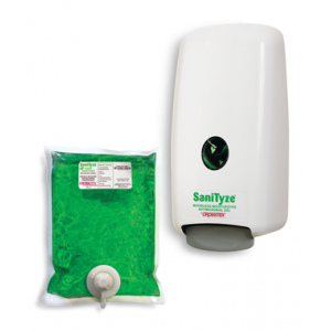 Crosstex Sanityze™ Waterless Moisturizing Antimicrobial Gel , High Volume SaniTyze Pouch, 1000mL, 8/cs