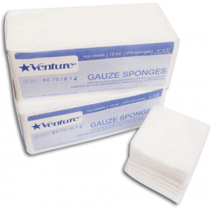 Venture Non-woven Sponges N/S 2x2 4-Ply 8000/Case