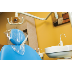 Headrest Covers Poly 11x9.5 250/Box - DC Dental
