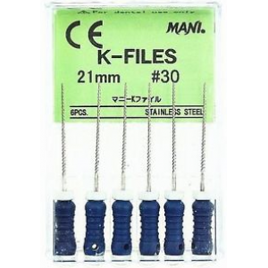 Mani K-Flex Files 21mm #30 6/Bx