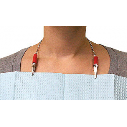 Bib Clip 3/Pk Chain White - DC Dental