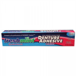 Denture Adhesive Freshmint 2.4oz 12/Box - DC Dental