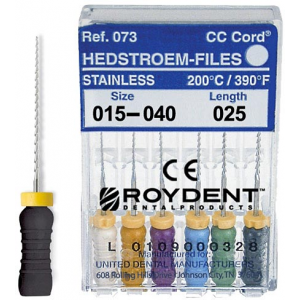 Roydent Hedstrom Files SS 21mm #15 6/Pk