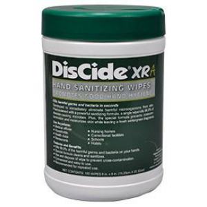 DisCide XRA Hand Sanitizing Wipes 160/Can