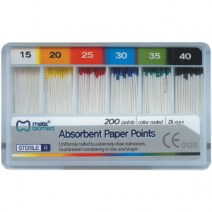 Absorbent Paper Points Bulk 200/Pk Medium
