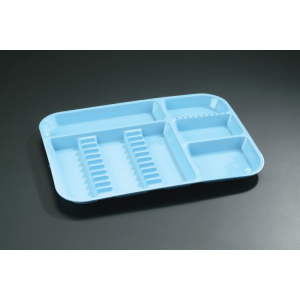 Divided Tray Size B Neon Blue