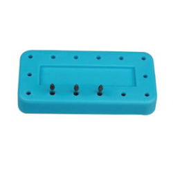 Bur Block 14 Hole Magnetic Black - DC Dental