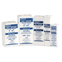 All Gauze Sponges 4x4 N/S 12-Ply 2000/Cs - DC Dental