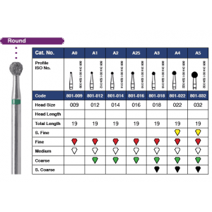Round+Neck Diamonds 802-018M 6/Pk