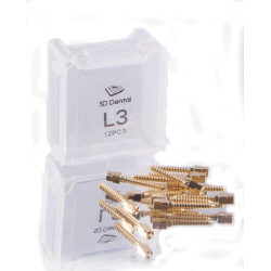 Gold Screw Posts 12/Pk M3 - DC Dental