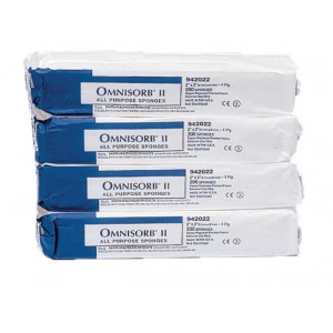 Omnisorb II Non-Woven Sponges N/S 4x4 4-Ply 2000/Case