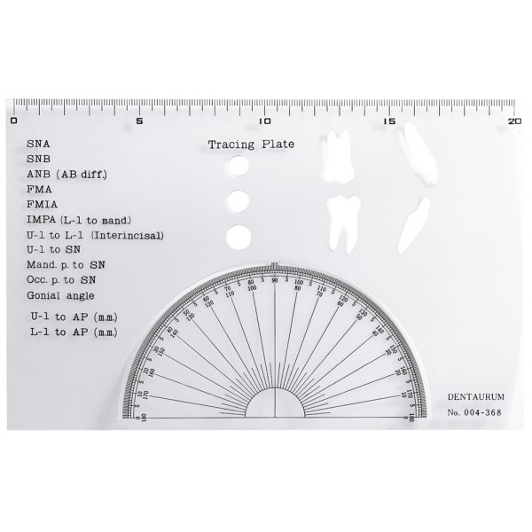 Tracing-Protractor Template, Standard - 1 piece