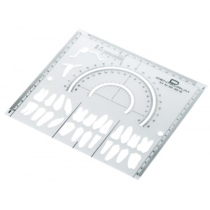 Tracing-Protractor Template For Evaluation Of Radiographs - 1 piece