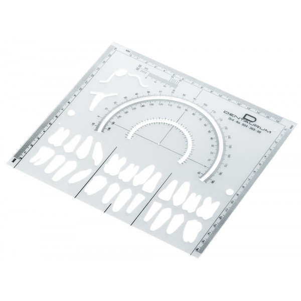 Tracing-Protractor Template For Evaluation Of Radiographs - 1 piece
