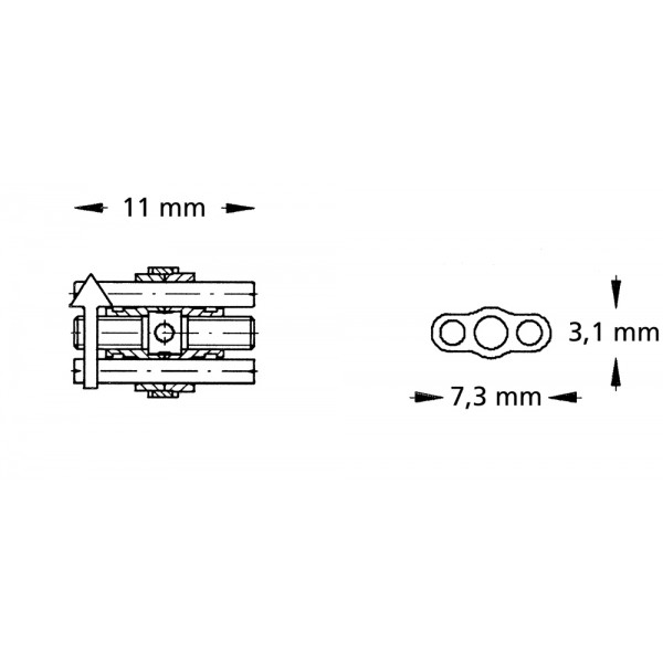Expansion Screw, Stainless Steel - 1 piece