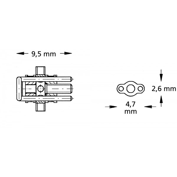 Sectional Screw, Bent, Stainless Steel, Mini - 1 piece