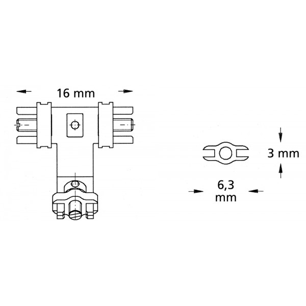 Three Dimensional Screw Acc. To Steiner, Individually Adjustable Middle Bar, Two Movements, Stainless Steel