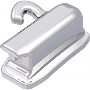 Ortho / Ortho-Cast - Standard-Metal-Tubes, Single Rectangular, W. Hooks, 0,47 X 0,63 Mm