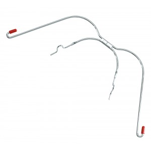 Facebow, 1.15 Mm With Cuspid Hooks Medium, 97 Mm, Red - 1 piece