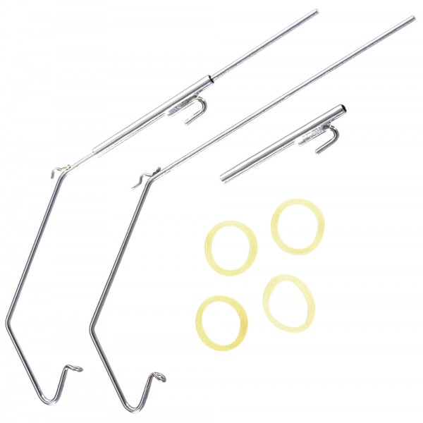 J-Hook For Hickham Headgear, With Sliding Tubes And Elastics - 2 pieces