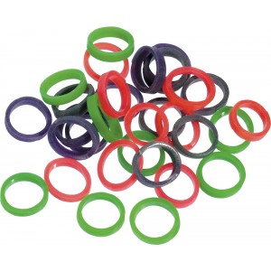 Disco Intra-Oral Colored Latex Elastics - 25 x 100 pieces