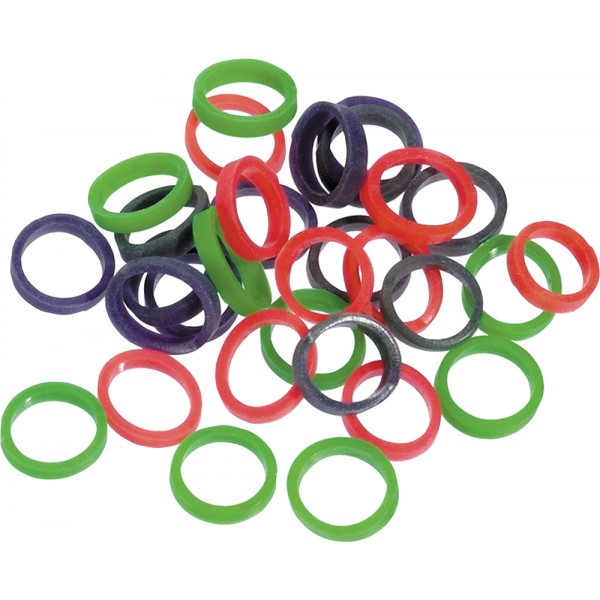 Disco Intra-Oral Colored Latex Elastics - 25 x 100 pieces