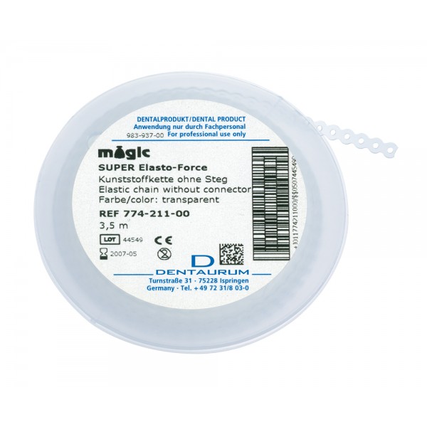 Super Elasto-Force Plastic Chain With/Without Short Connector - 1 roll