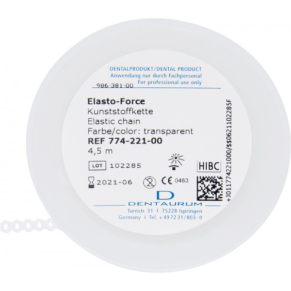 Elasto-Force Plastic Chain With/Without Short Connector - 1 roll