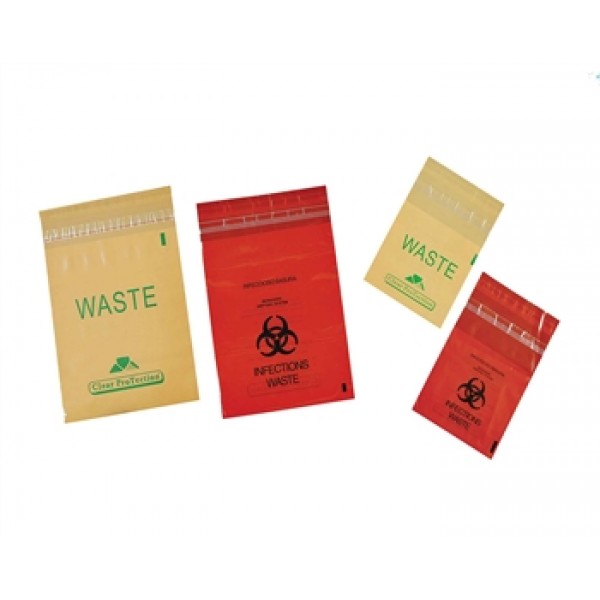 BioHazard Waste Bag, Red, 250/box