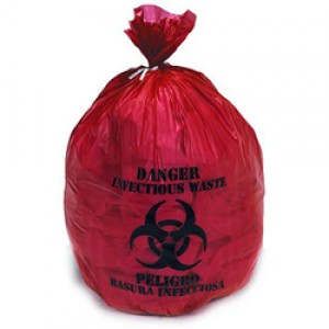 Bio-Hazard Waste Bags 10 Gallon 250Pk