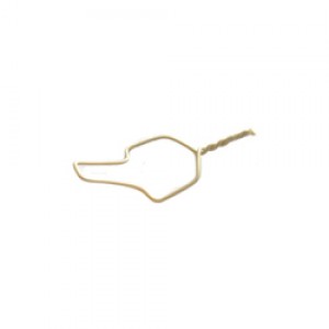 SS Short Ligature Ties .012 Tooth-Colored 500Pk
