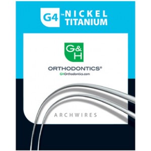 G4 Nickel Titanium Arch Wire - Europa Form (I & II), Rectangular Dimpled (25/pk)