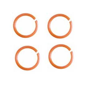Hollow Plastic Rings (100 Pcs.)