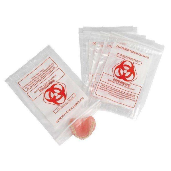 Biohazardous Pouch Bag – 5″x8″ – (100)