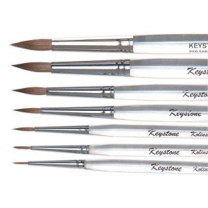 Keystone Kolinsky Ceramist Brushes - Brushes #4