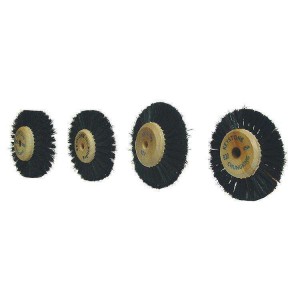 Lathe Brushes - B12 1-7/8" dia. 2 Rows – Converging Bristle (Plastic Hub)