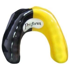 Pro-Form Mouthguard Dual-Color Laminates Maroon/Yellow