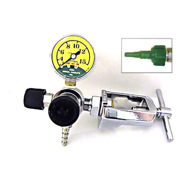 Oxygen Regulator 2 to 15 LPM CGA-870 Yoke (REGULATOR, MINI 0-15)