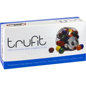 TruFit™ Bubble Gum Scented Nitrile Gloves (100 ct)