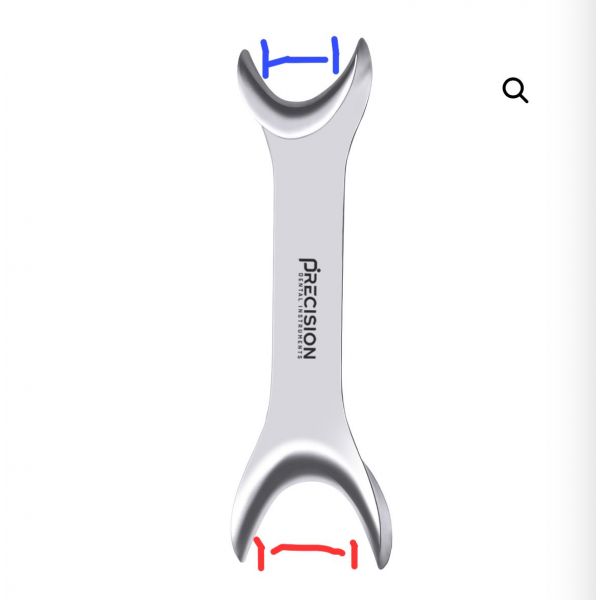 Cheek Retractor Stainless Steel Long Handle