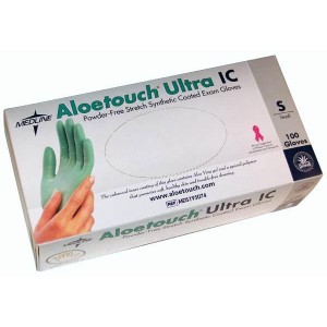 Medline Aloetouch Powder-Free Vinyl Exam Gloves