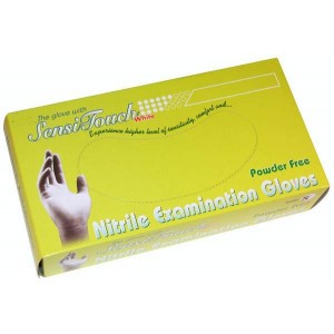 Sensitouch White Nitrile Exam Gloves